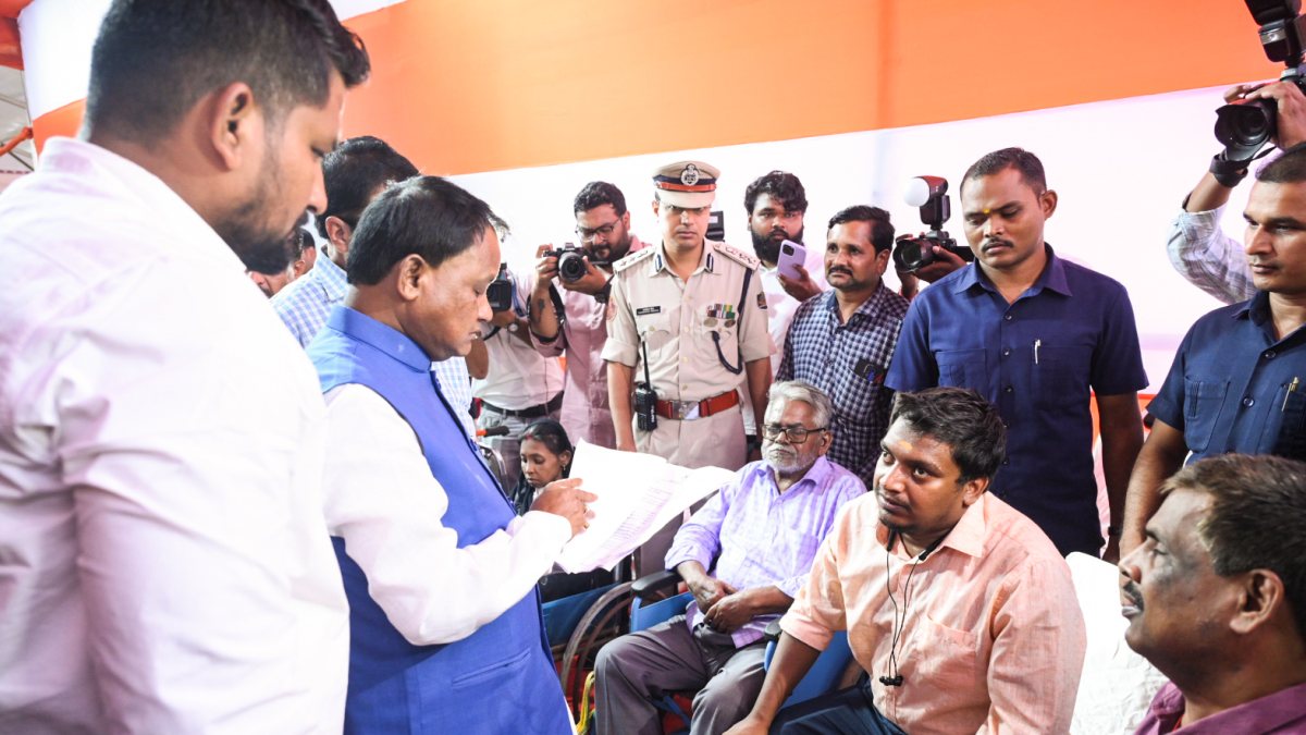 Odisha CM listens to public grievances at Janta Darbar