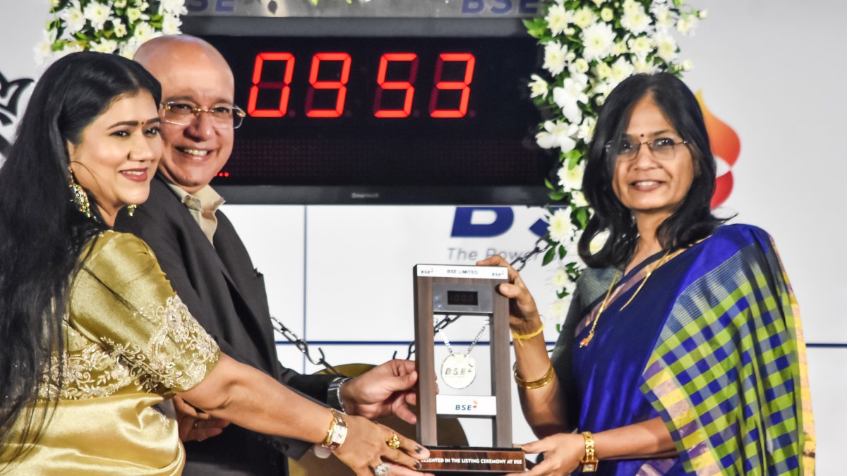 Lalithaa Jewellery lists on BSE in Mumbai