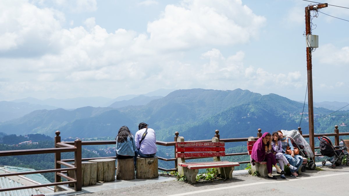 Clouds gather over Shimla hills as tourists enjoy pleasant weather