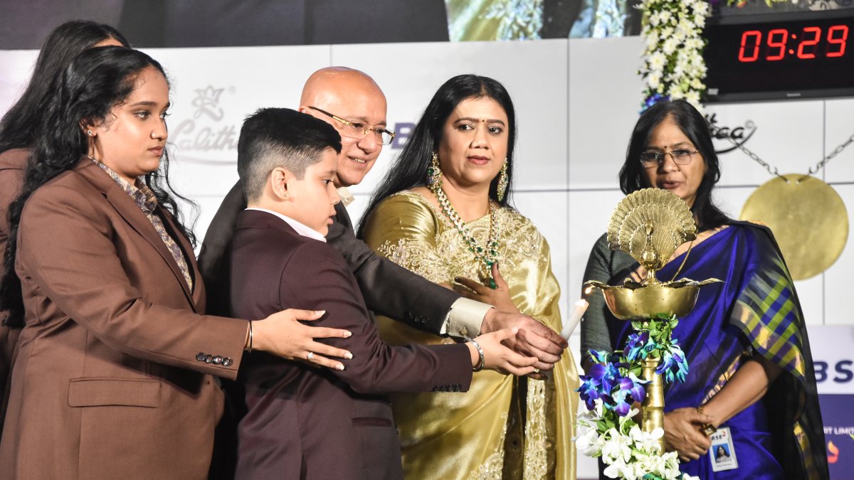 Lalithaa Jewellery shares list on BSE in Mumbai ceremony