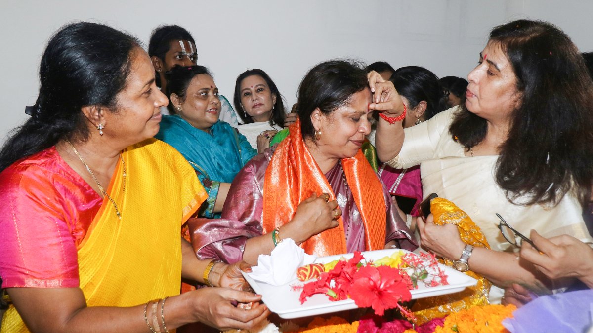 Roop Kumari Choudhary takes charge as BJP Mahila Morcha chief