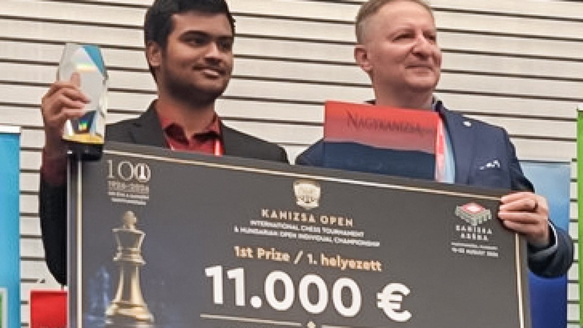 Indian Grandmaster Pranesh M wins Kanizsa Open 2026