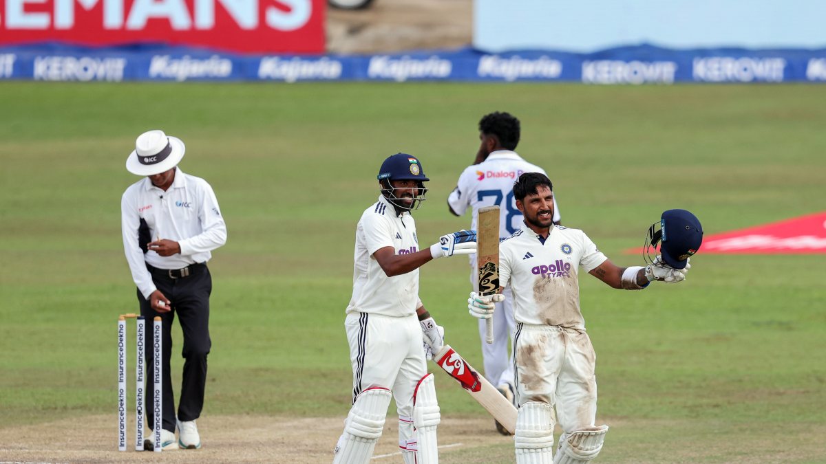 India's Jurel and Siraj celebrate century in Colombo Test