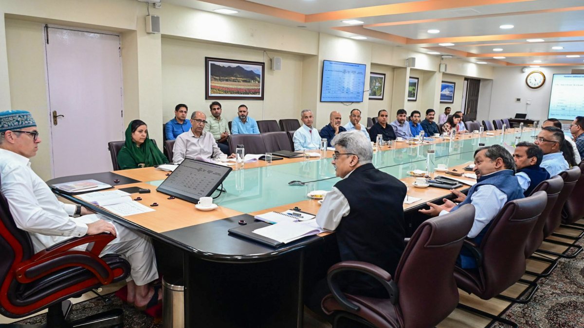 Omar Abdullah chairs school education review meet in Srinagar