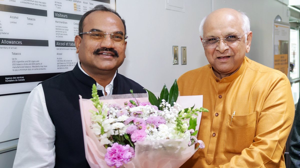 Gujarat CM Bhupendra Patel receives warm welcome in Toronto