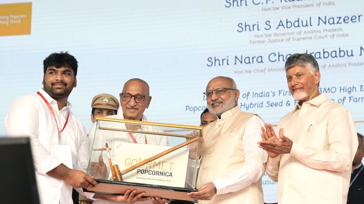VP launches India's first non-GMO popcorn maize hybrid