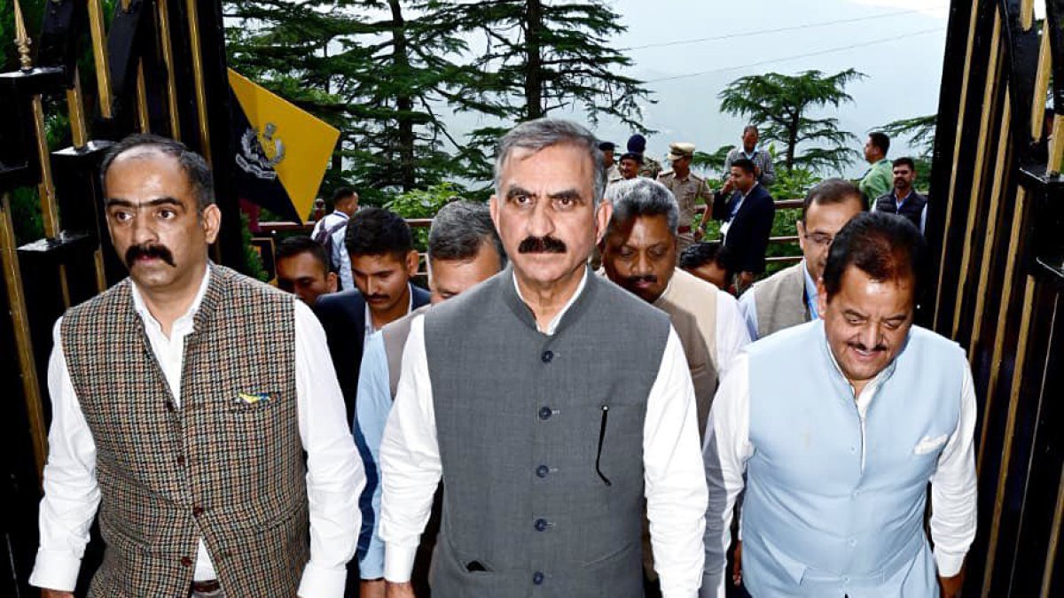 Himachal CM Sukhu arrives for Vidhan Sabha monsoon session in Shimla