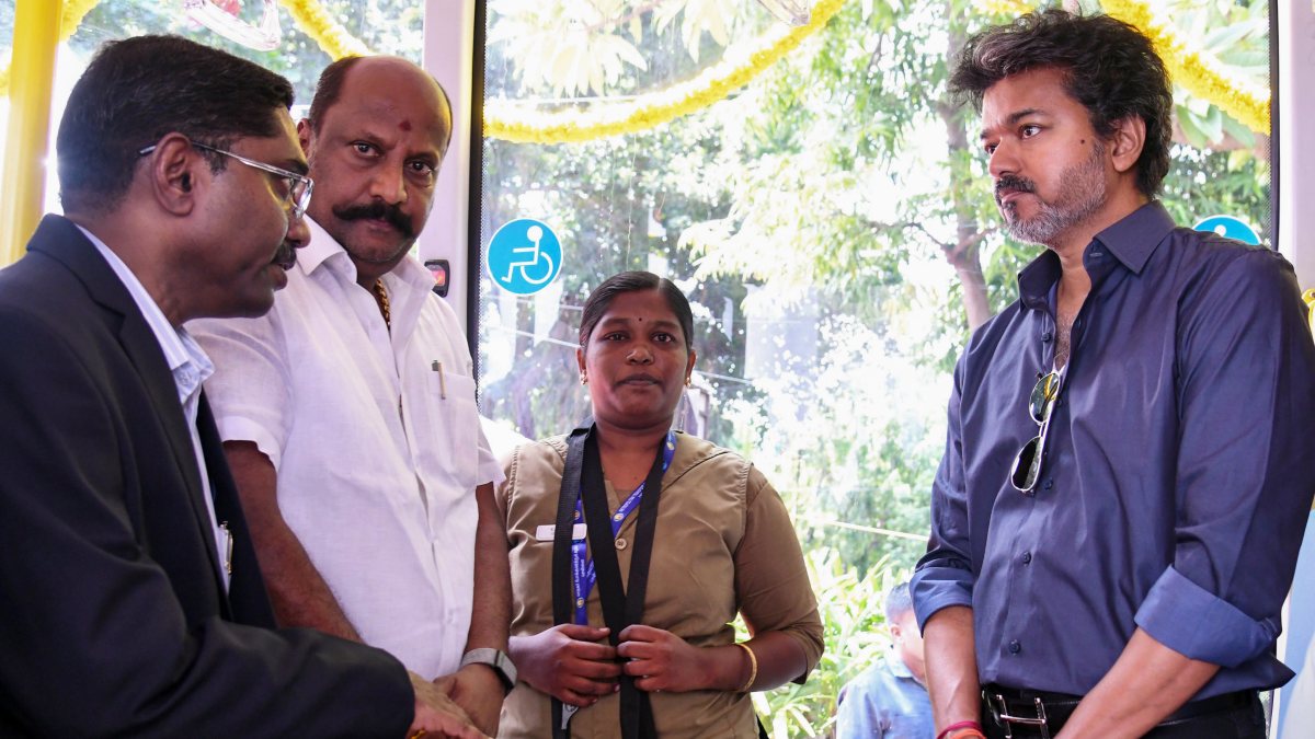 Tamil Nadu CM Vijay inaugurates 250 new buses in Chennai