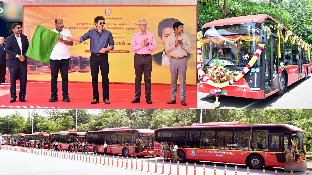 Chennai CM flags off 250 new buses for public transport