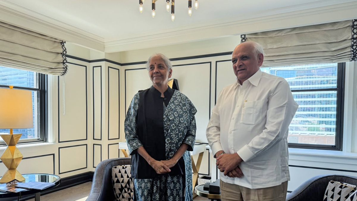 Sitharaman meets Gujarat CM Patel in Toronto