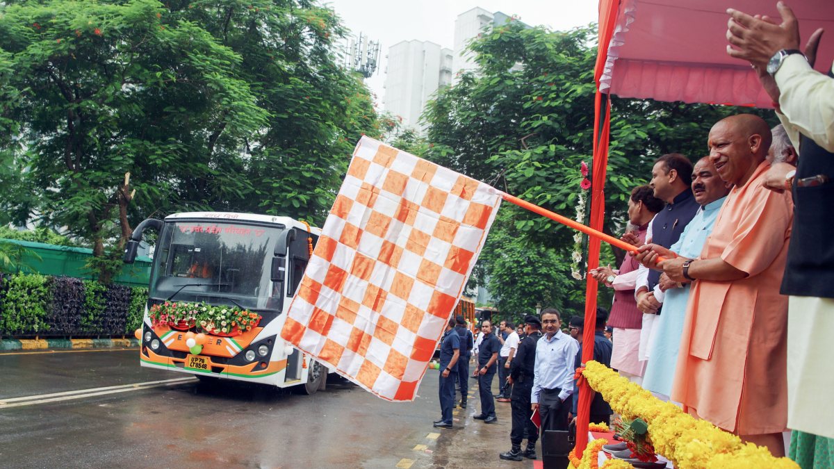 UP CM flags off free bus scheme for elderly women