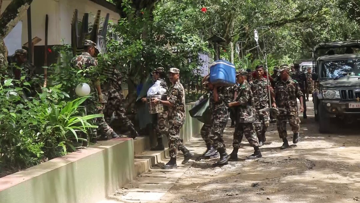 Flash flood relief ops underway in Nepal's Rasuwa