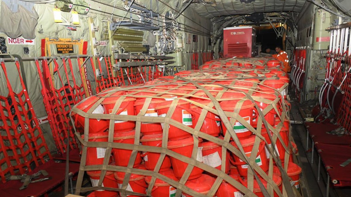 NDRF sends 10 tonnes of aid and medicines to flood-hit Nepal