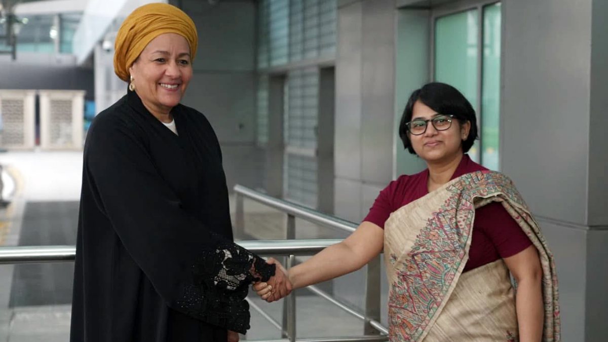 UN Deputy Chief Amina Mohammed arrives in New Delhi