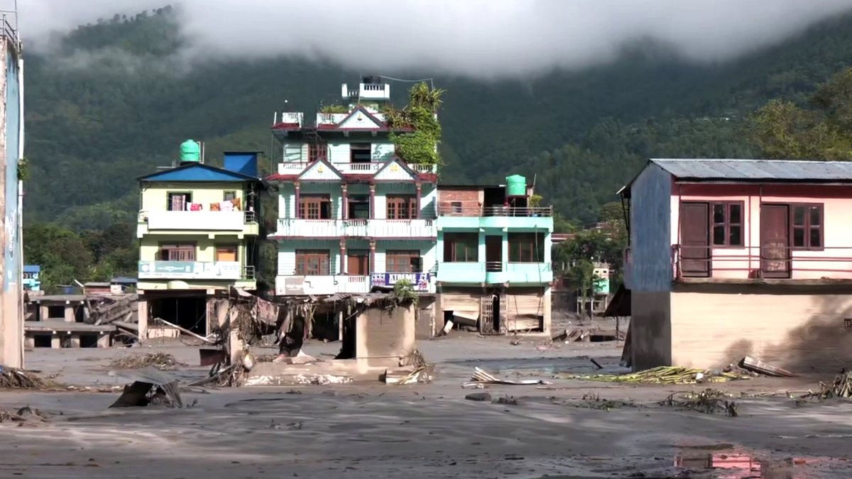 Flash flood from Bhotekoshi River submerges Nuwakot homes