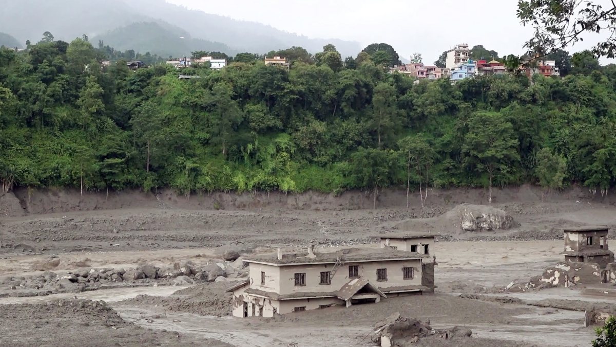 Flash flood aftermath devastates Nuwakot residential area