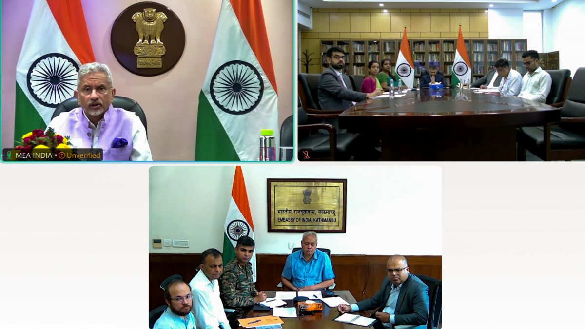 Jaishankar reviews Nepal flood relief with envoys