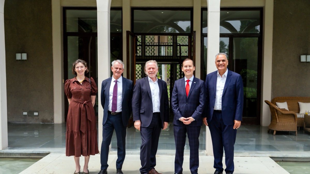 US envoy poses with envoys of four nations in Delhi