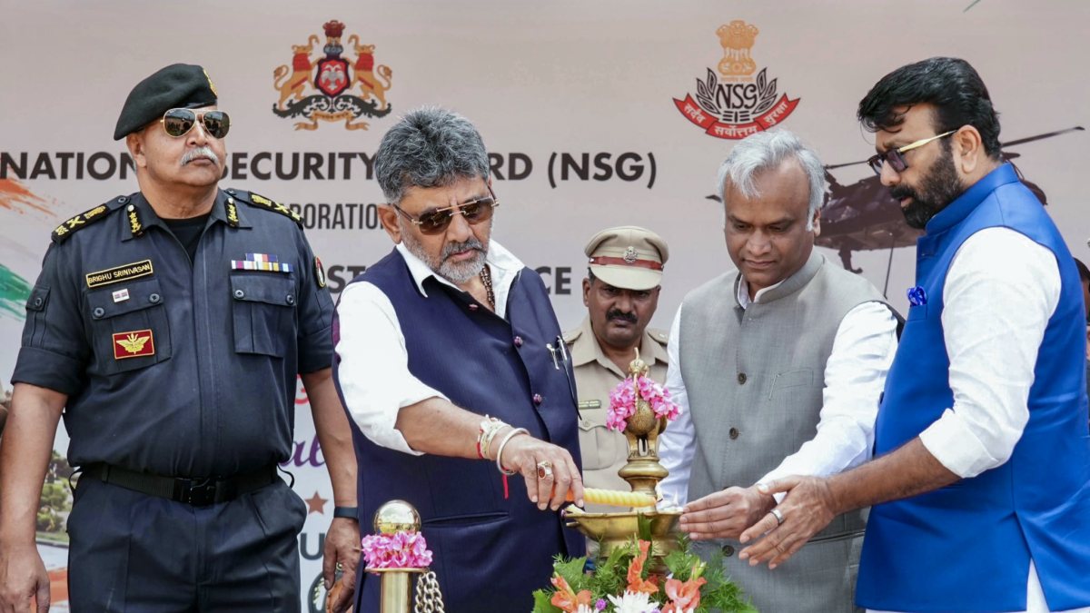 Karnataka CM Shivakumar inaugurates NSG training for state police