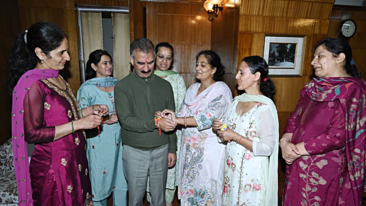 Himachal CM Sukhu gets rakhis from sisters on Raksha Bandhan
