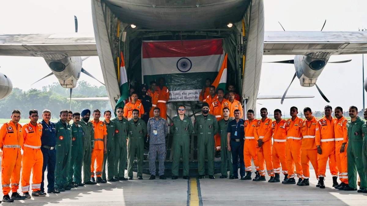 IAF sends relief supplies to flood-hit Nepal