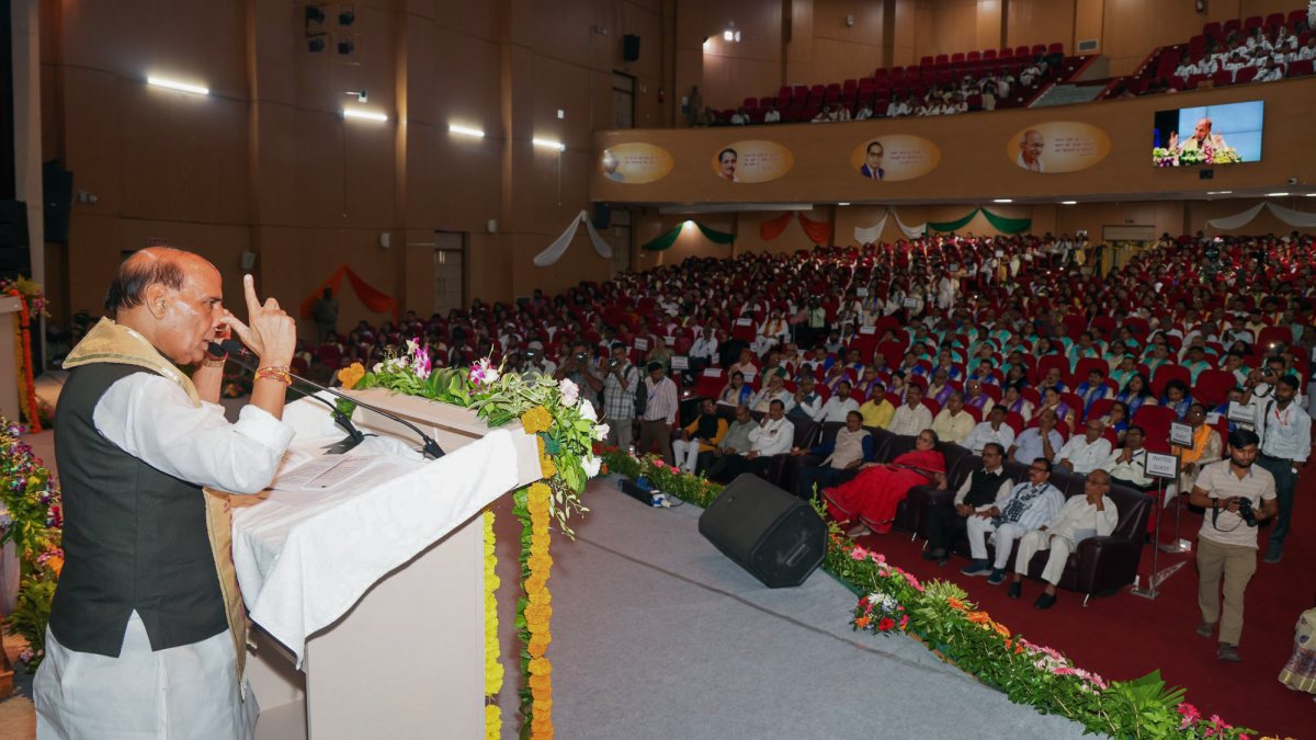 Rajnath Singh addresses Ambedkar University convocation in Lucknow