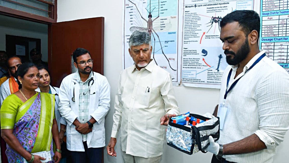 CM Naidu meets doctor during Sanjeevani programme in Araku Valley
