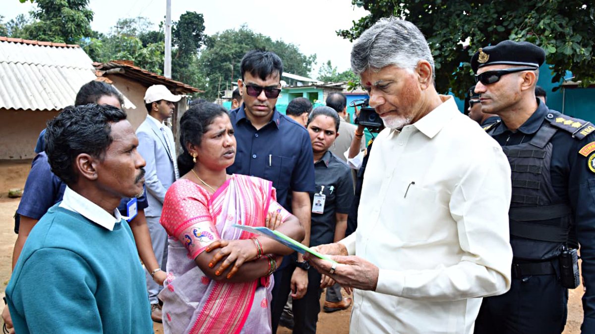 CM Naidu interacts with locals at Sanjeevani programme in Araku Valley