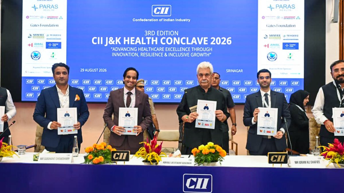 J&K LG inaugurates 3rd CII Health Conclave in Srinagar