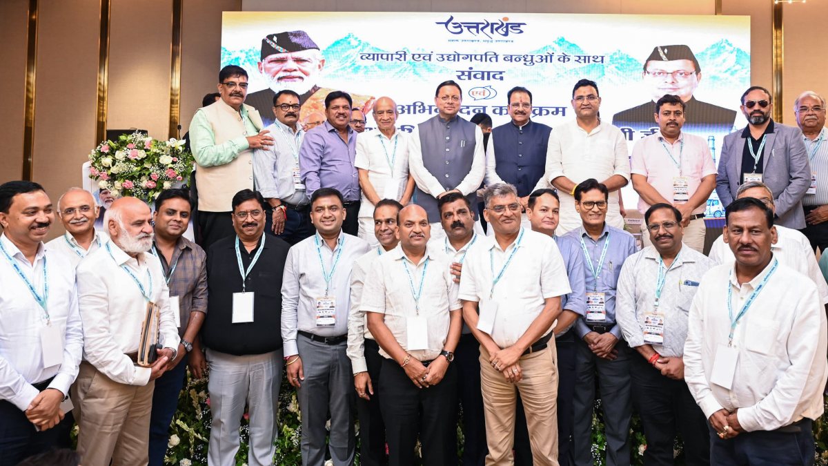 Dhami meets business leaders in Haldwani dialogue