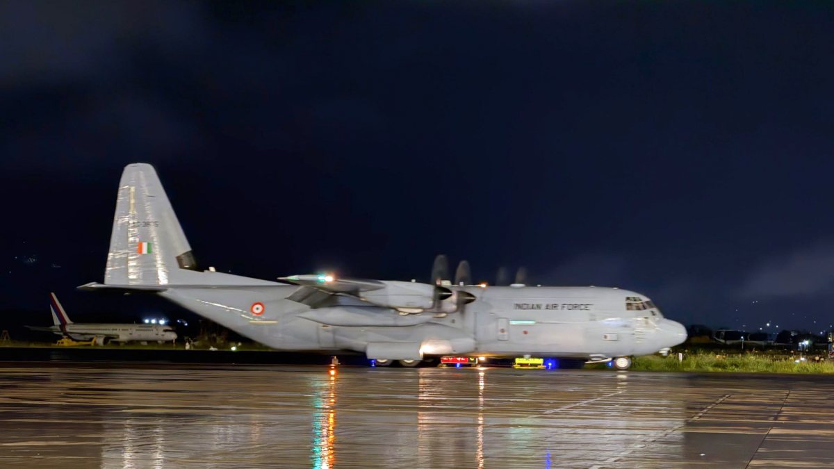 IAF 4th C-130 flight lands in Kathmandu with relief supplies