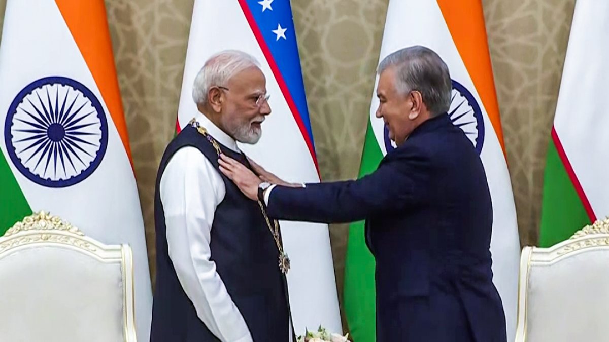 Uzbekistan confers top national award on PM Modi in Tashkent