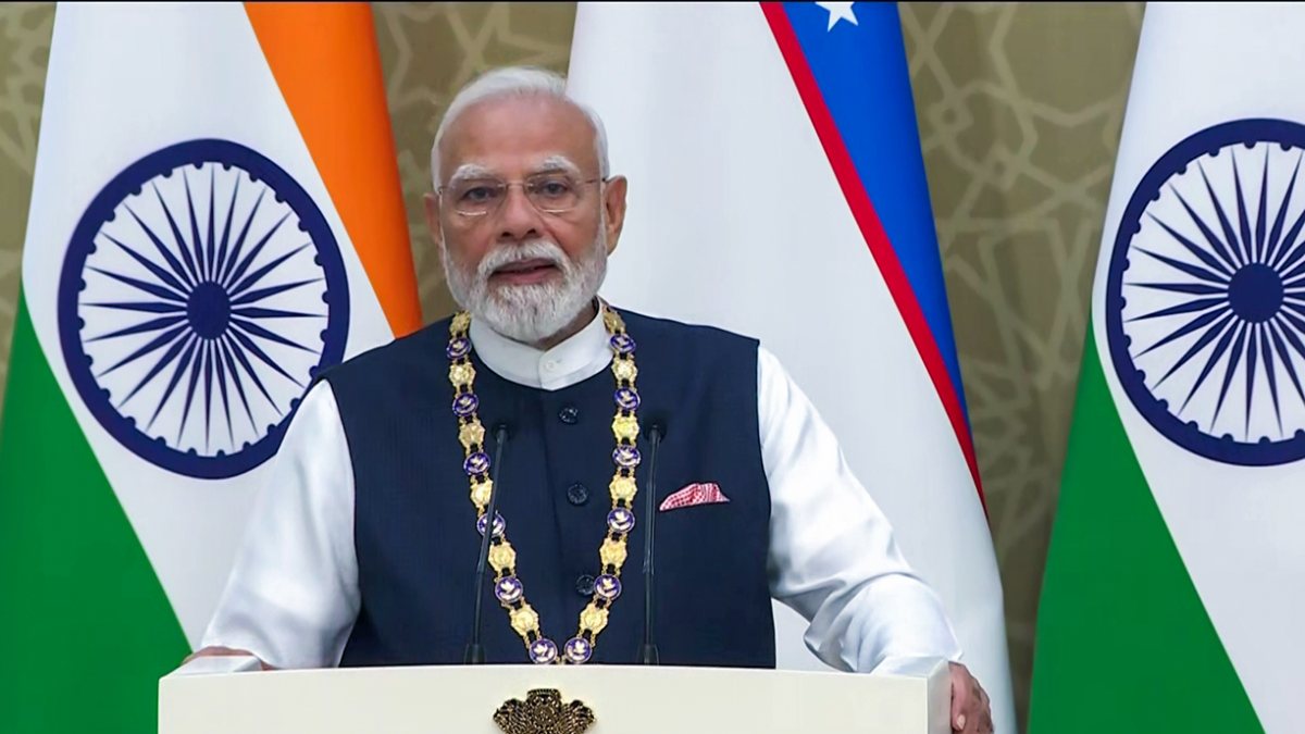 PM Modi receives Uzbekistan's highest national award in Tashkent
