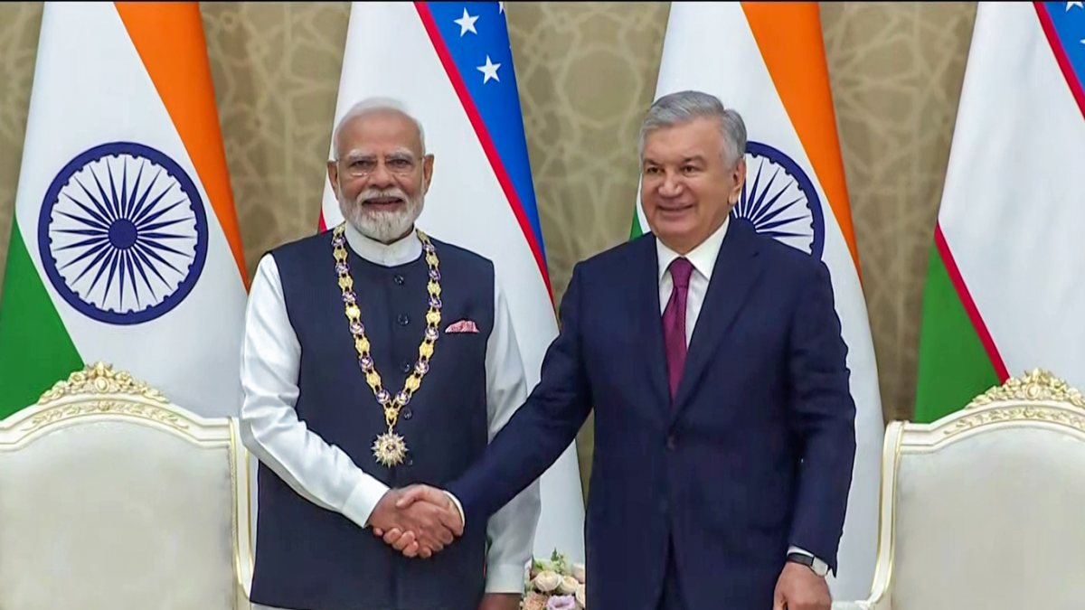 Uzbekistan honours PM Modi with highest national award