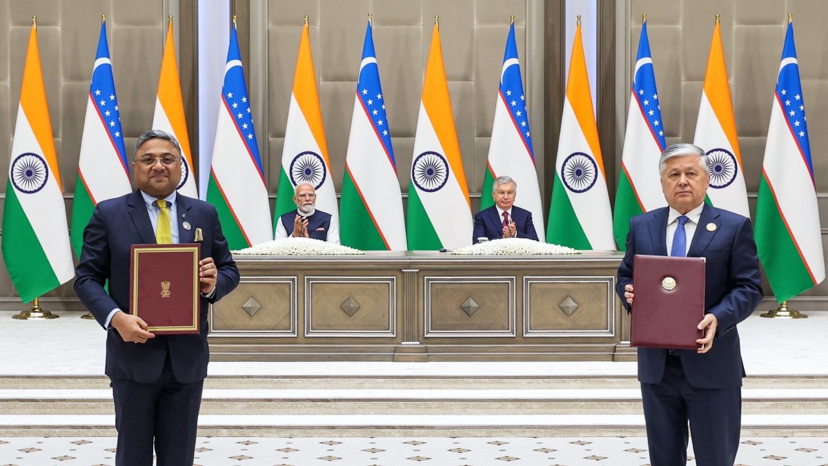 Modi, Mirziyoyev witness MoU exchange in Tashkent