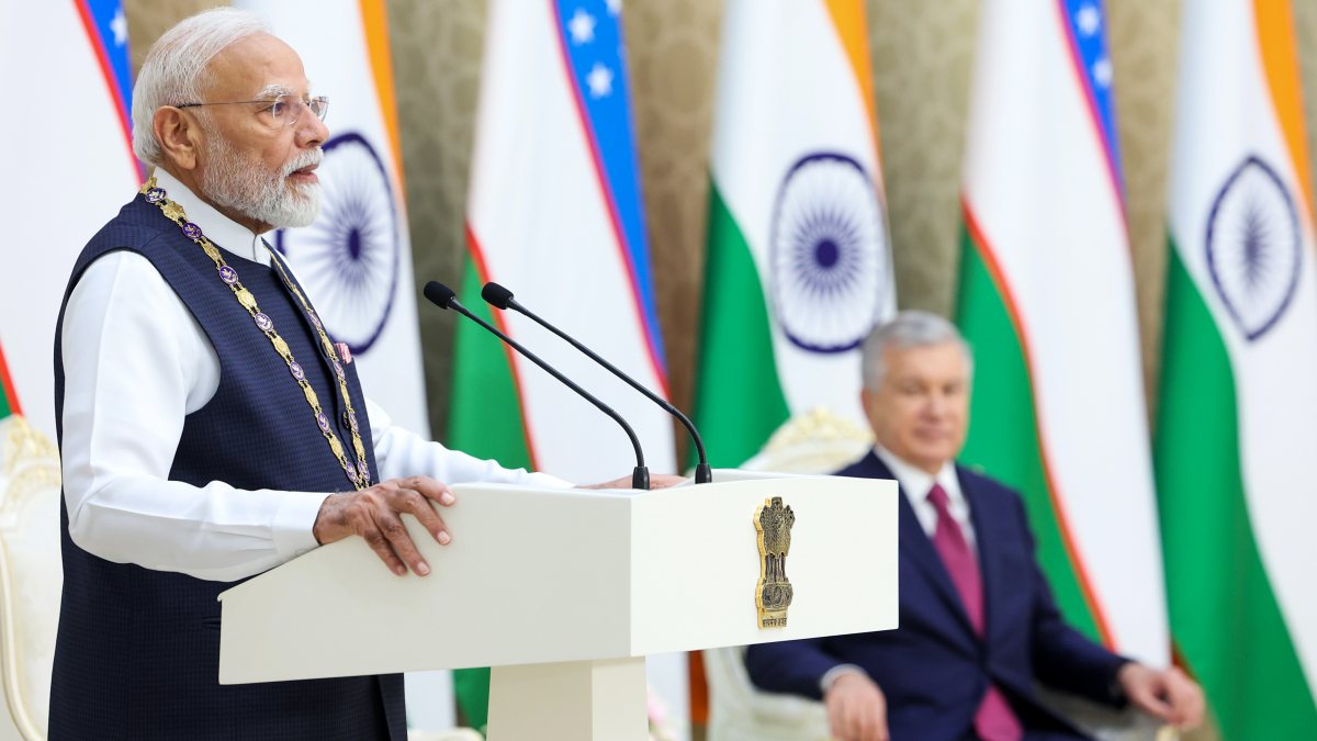 PM Modi receives Uzbekistan's highest national honour