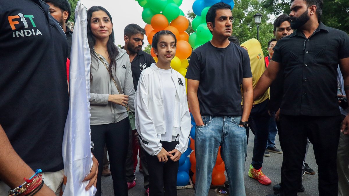 Gautam Gambhir joins Fit India cycling event on National Sports Day