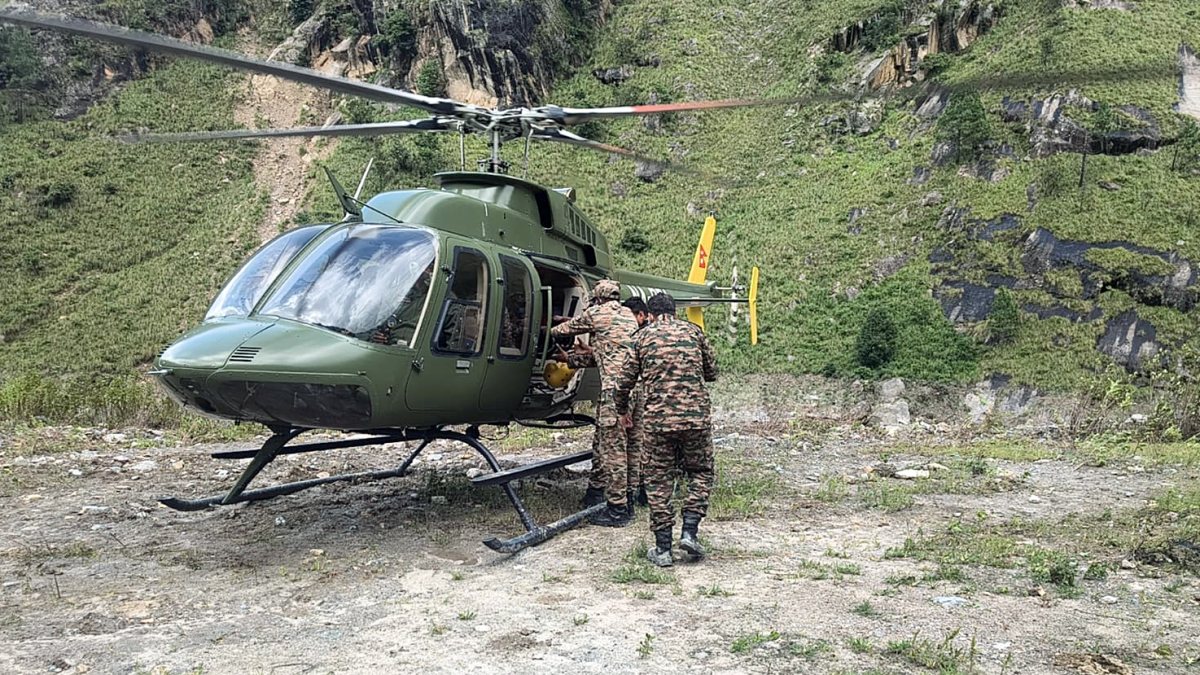 Rescue teams airlifted to flood-hit Nepal regions