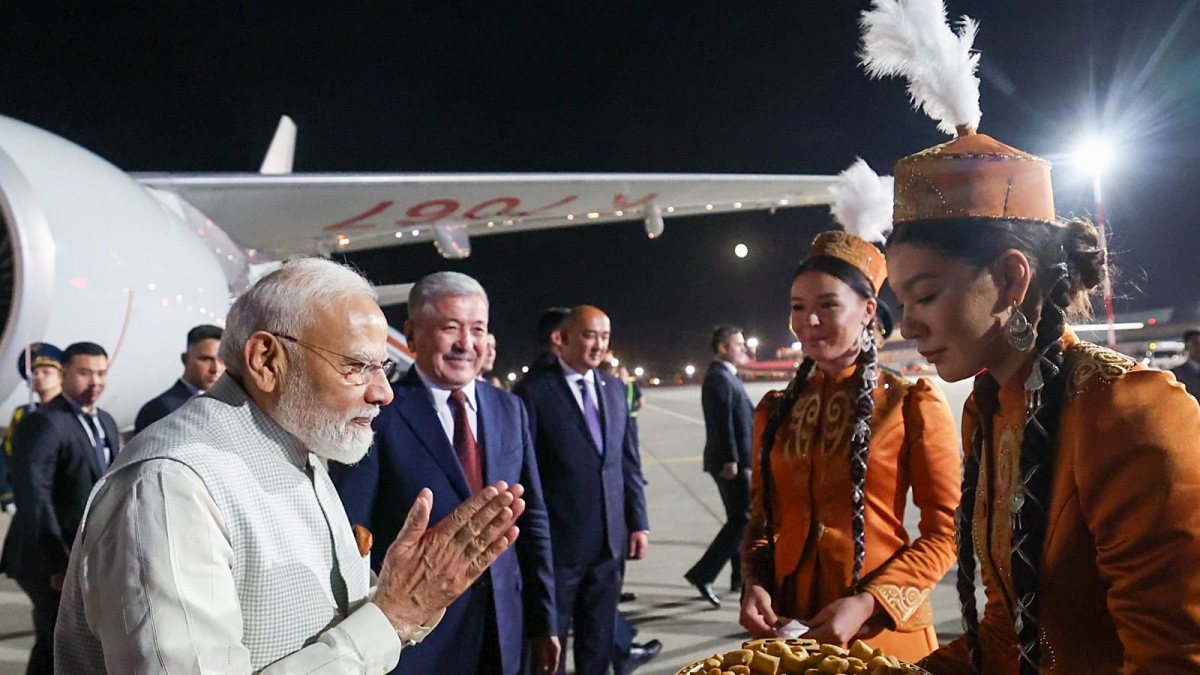 PM Modi receives warm welcome on arrival in Bishkek for SCO Summit