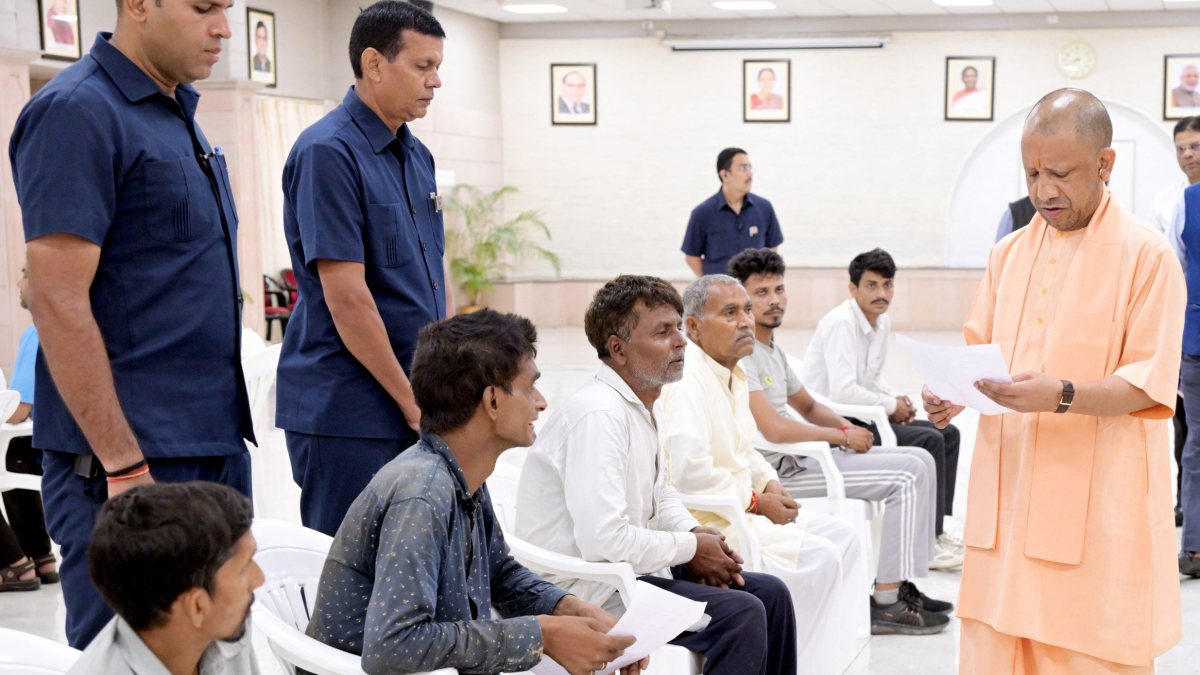 Yogi Adityanath hears public grievances at Lucknow Janta Darshan