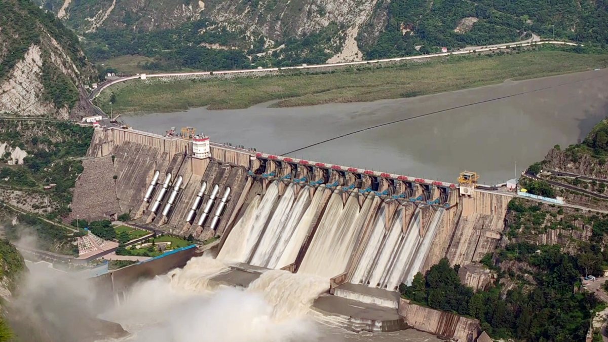 Salal Dam gates opened after heavy rainfall in Reasi