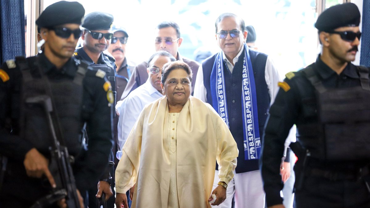 Mayawati arrives for BSP review meet on 2027 UP polls