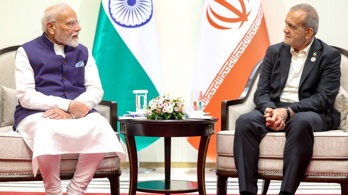 Modi meets Iranian President Pezeshkian on SCO sidelines
