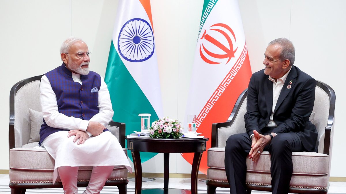 Modi meets Iranian President Pezeshkian on SCO sidelines