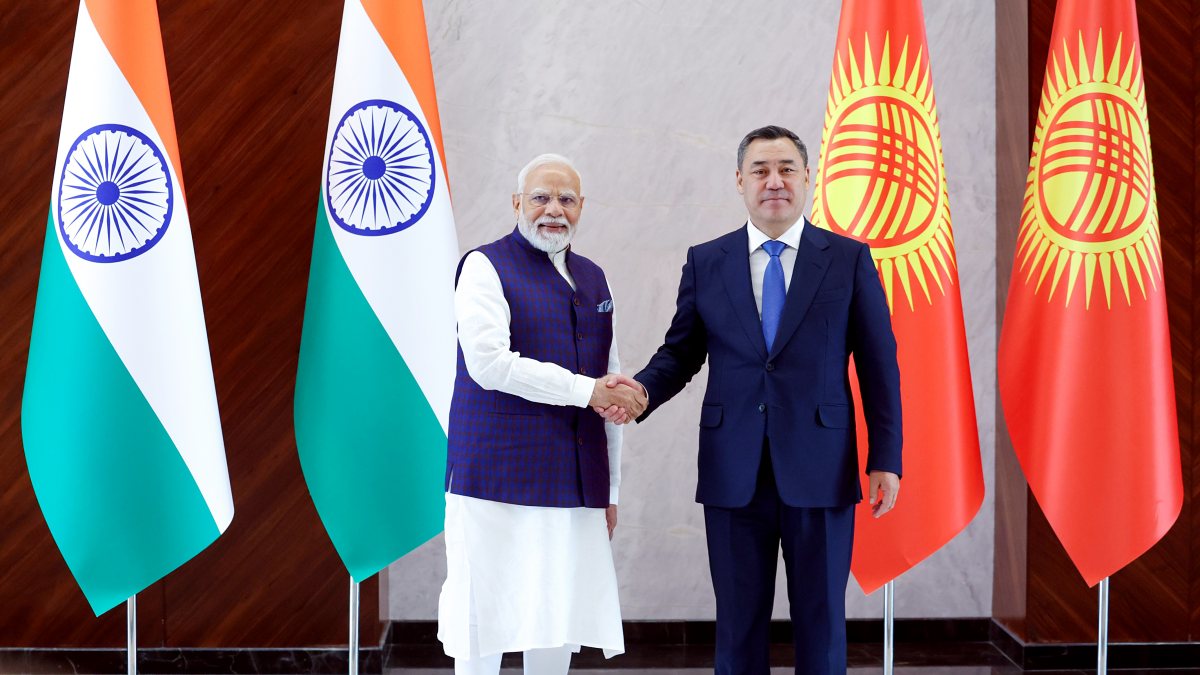 PM Modi meets Kyrgyz President Japarov in Bishkek
