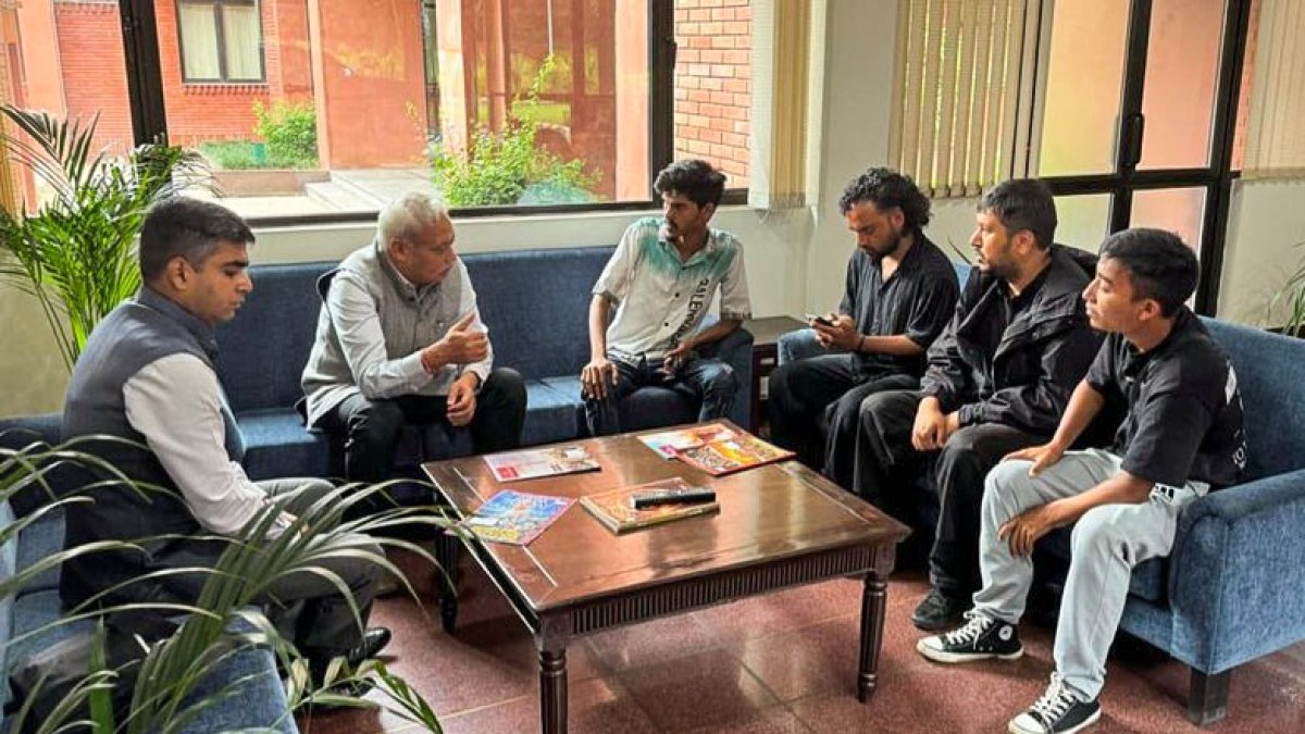 India envoy meets Nepali Army rescue team, flood survivors in Rasuwa