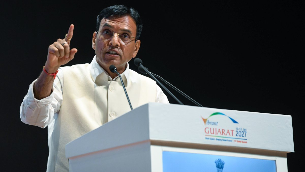 Mansukh Mandaviya addresses Vibrant Gujarat Summit curtain-raiser