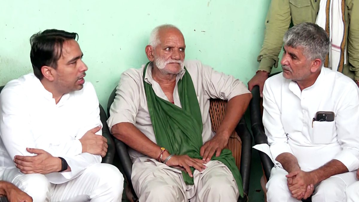 Jayant Chaudhary visits slain singer Ankit Baliyan's family in Shamli