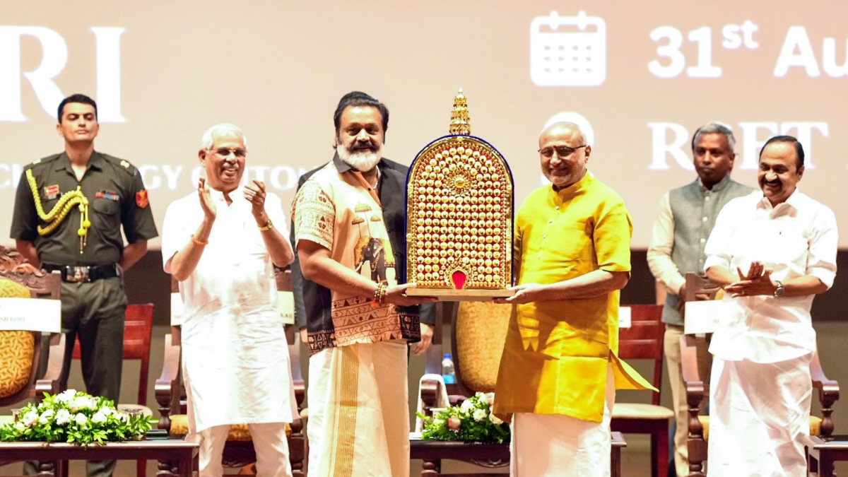 VP felicitated at Rajagiri Engineering College silver jubilee
