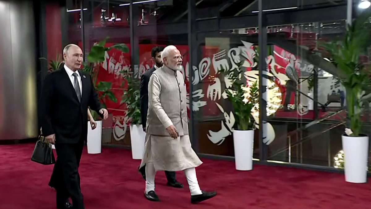 Modi and Putin attend World Nomad Games opening in Bishkek